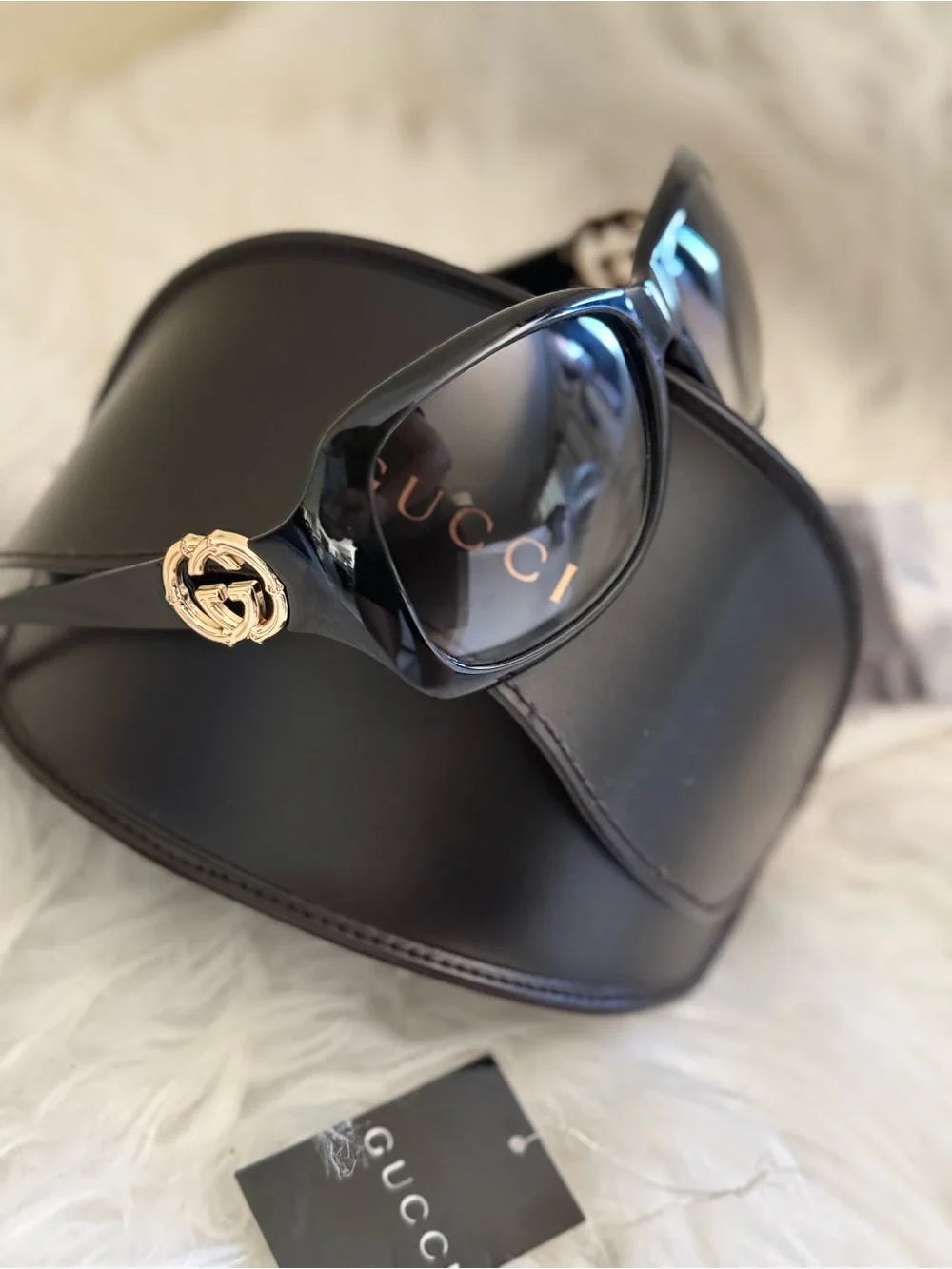 Gucci Black Frame with Gray Gradient Lenses Sunglasses